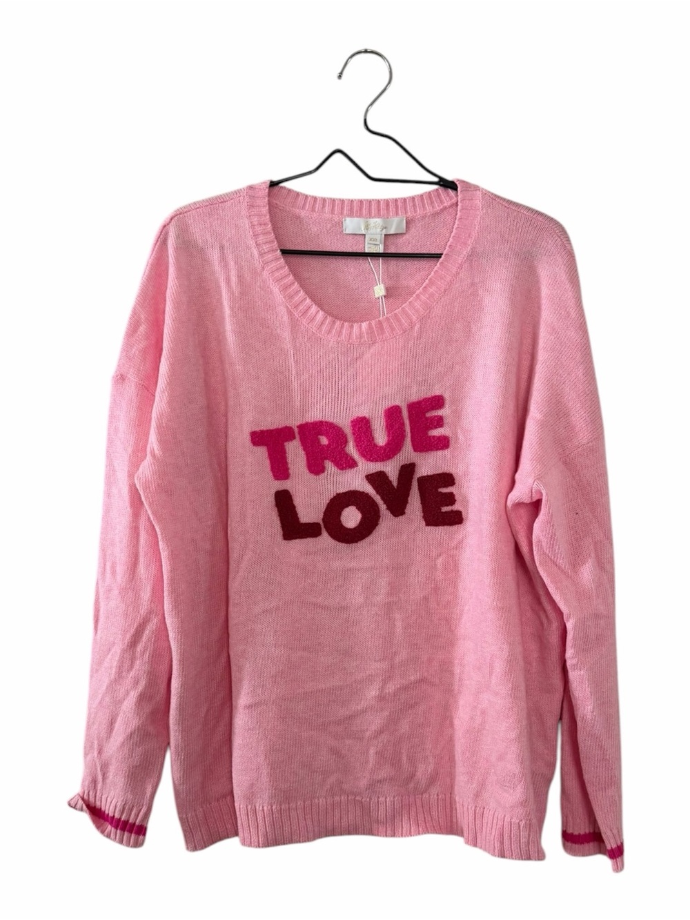 Lilly Pulitzer Pink Pippy Embroidered Sweater Women’s Size XXL NEW